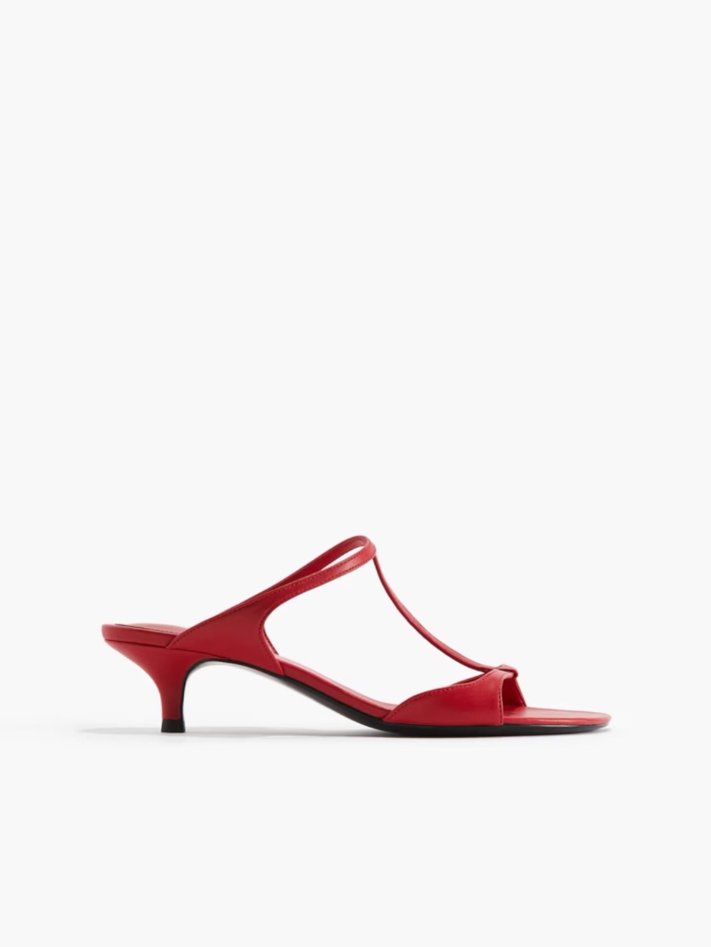 Never worn / Brand New | H&M Red T-Strap Heel Sandals